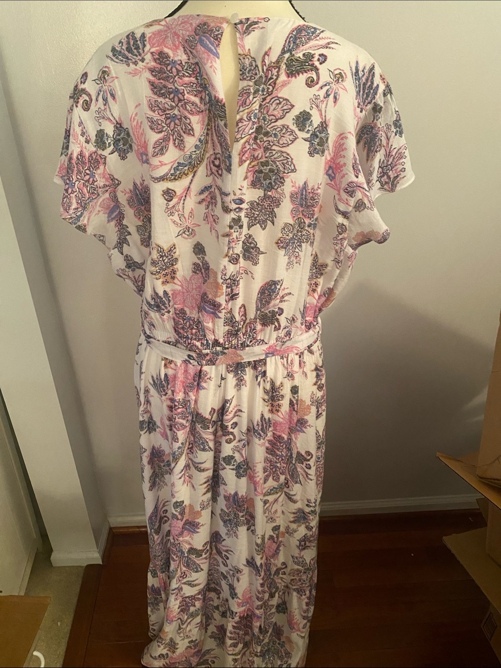Lane Bryant size 18 maxi dress. Tie waist - Picture 6 of 8